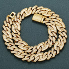 15mm 18k Gold Diamond Infinity Cuban Link Chain - Drip Culture Jewelry