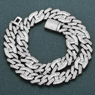 15mm 18k Gold Diamond Infinity Cuban Link Chain - Drip Culture Jewelry
