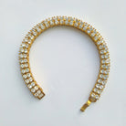 18K Gold 2 Row Tennis Bracelet - Drip Culture Jewelry