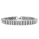 18K Gold 2 Row Tennis Bracelet - Drip Culture Jewelry