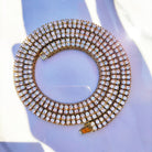 18K Gold 2 Row Tennis Chain - Drip Culture Jewelry