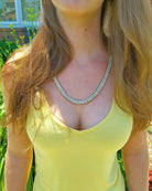 18K Gold 2 Row Tennis Chain - Drip Culture Jewelry