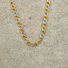 18K Gold 2 Tone Cuban Link Chain - Drip Culture Jewelry
