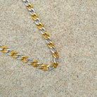 18K Gold 2 Tone Cuban Link Chain - Drip Culture Jewelry