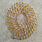 18K Gold 2 Tone Cuban Link Chain - Drip Culture Jewelry