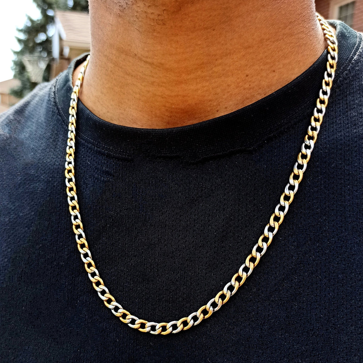 18K Gold 2 Tone Cuban Link Chain – Drip Culture Jewelry