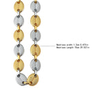 18K Gold 2 Tone Oval Link Chain - Drip Culture Jewelry