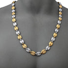 18K Gold 2 Tone Oval Link Chain - Drip Culture Jewelry