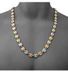 18K Gold 2 Tone Oval Link Chain - Drip Culture Jewelry