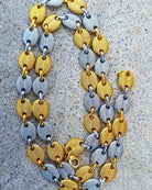 18K Gold 2 Tone Oval Link Chain - Drip Culture Jewelry