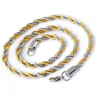 18K Gold 2 Tone Rope Chain - Drip Culture Jewelry