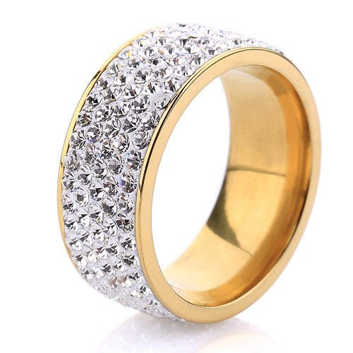 18K Gold 5 Row Ring - Drip Culture Jewelry