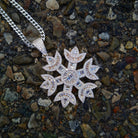 18k Gold Baguette Diamond Snowflake - Drip Culture Jewelry