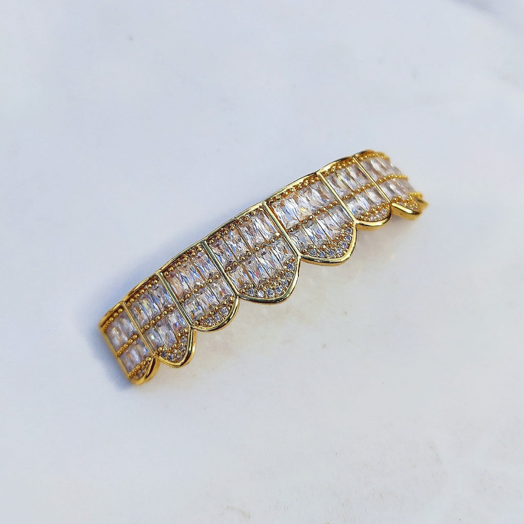 18k Gold Baguette Grillz - Drip Culture Jewelry