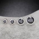18k Gold Black Moissanite Diamond Earrings - Drip Culture Jewelry