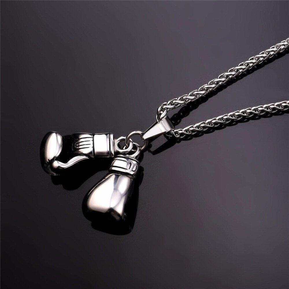 18k Gold Boxing Pendant - Drip Culture Jewelry