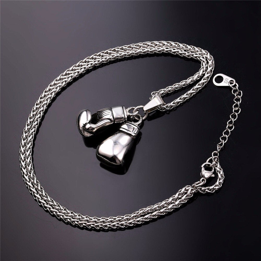 18k Gold Boxing Pendant - Drip Culture Jewelry