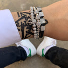 18k Gold Crown Bracelet Set ( 3 Pieces) - Drip Culture Jewelry