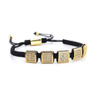 18k Gold Crown Bracelet Set ( 3 Pieces) - Drip Culture Jewelry