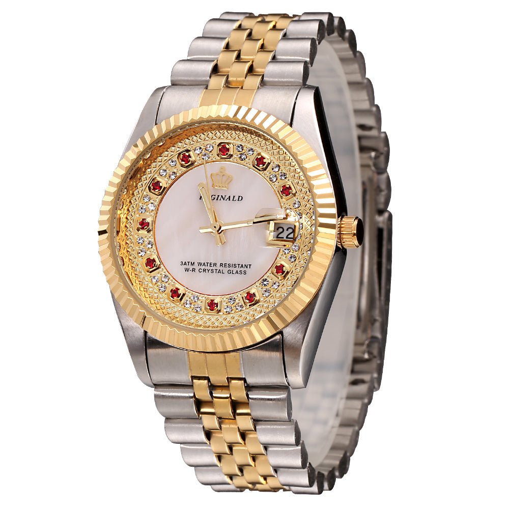 18K Gold Crown Watch - Drip Culture Jewelry