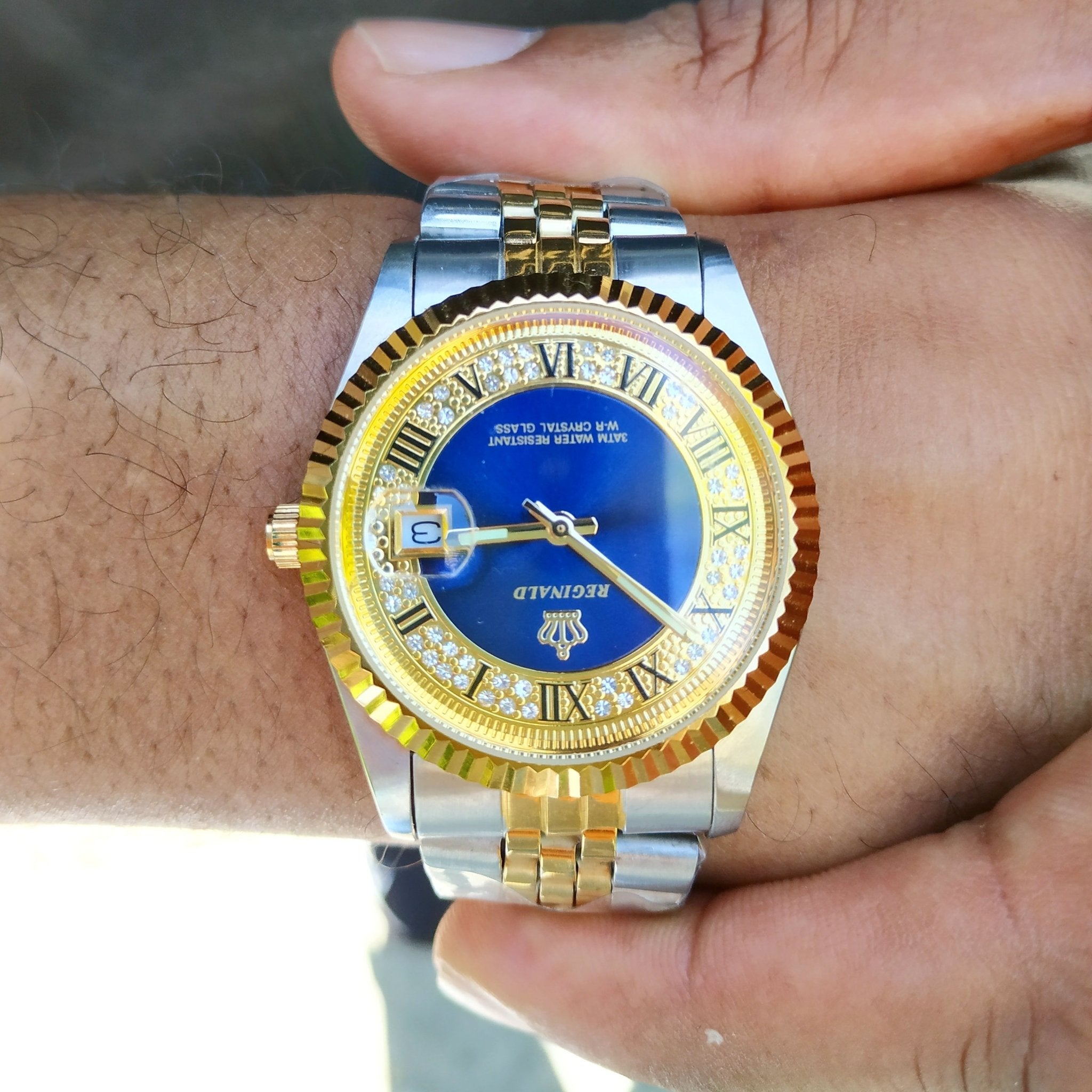 18K Gold Crown Watch - Drip Culture Jewelry