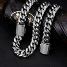 18k Gold Cuban Link Chain with Diamond Clasp - Drip Culture Jewelry