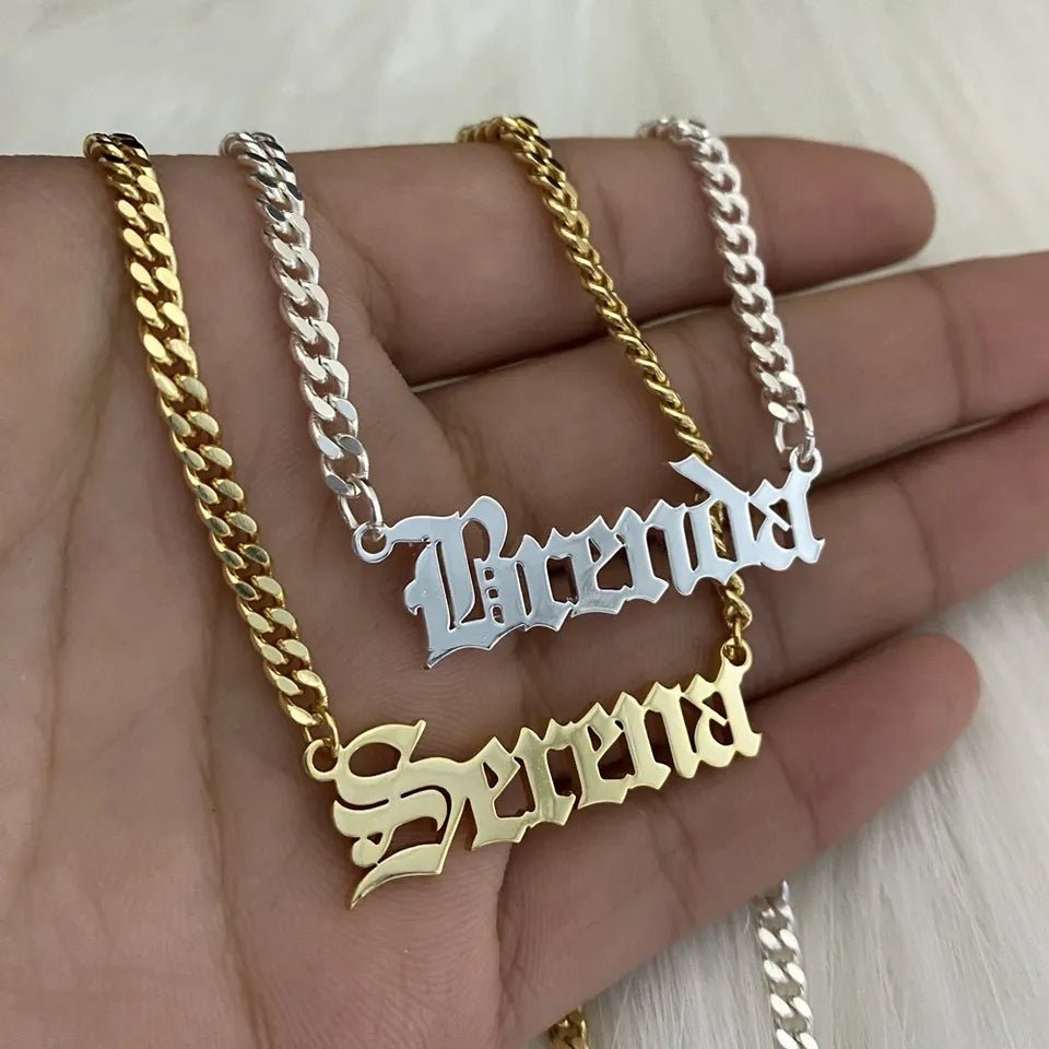 18K Gold Custom Name Necklace - Drip Culture Jewelry