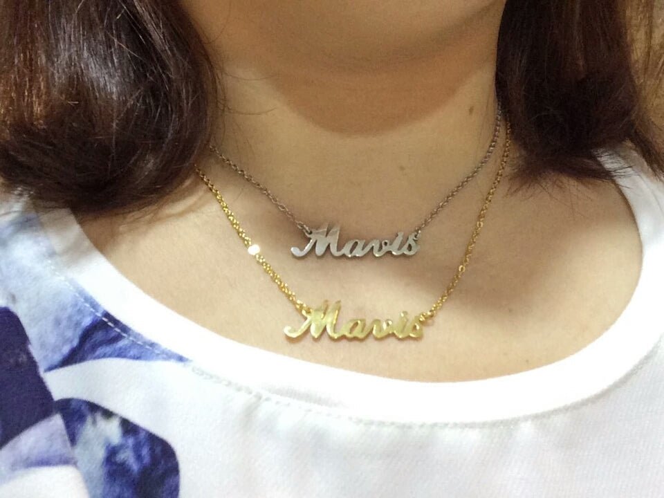 18K Gold Custom Name Necklace - Drip Culture Jewelry
