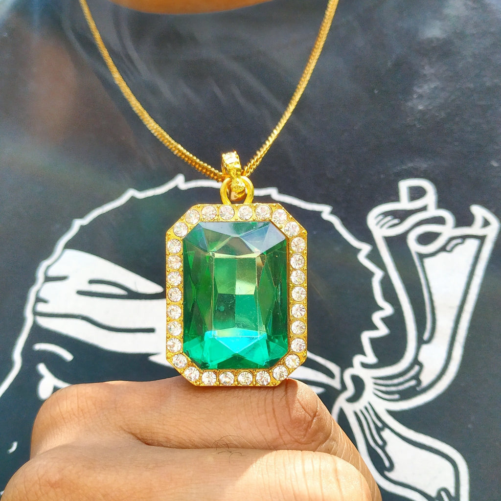 18K Gold CZ Diamond Gemstone - Drip Culture Jewelry