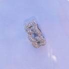 18K Gold Diamond 3D Cuban Link Ring - Drip Culture Jewelry