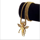 18K Gold Diamond Angel King - Drip Culture Jewelry