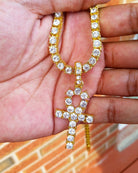 18K Gold Diamond Ankh - Drip Culture Jewelry
