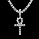 18K Gold Diamond Ankh - Drip Culture Jewelry