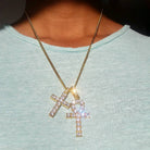 18K Gold Diamond Ankh - Drip Culture Jewelry