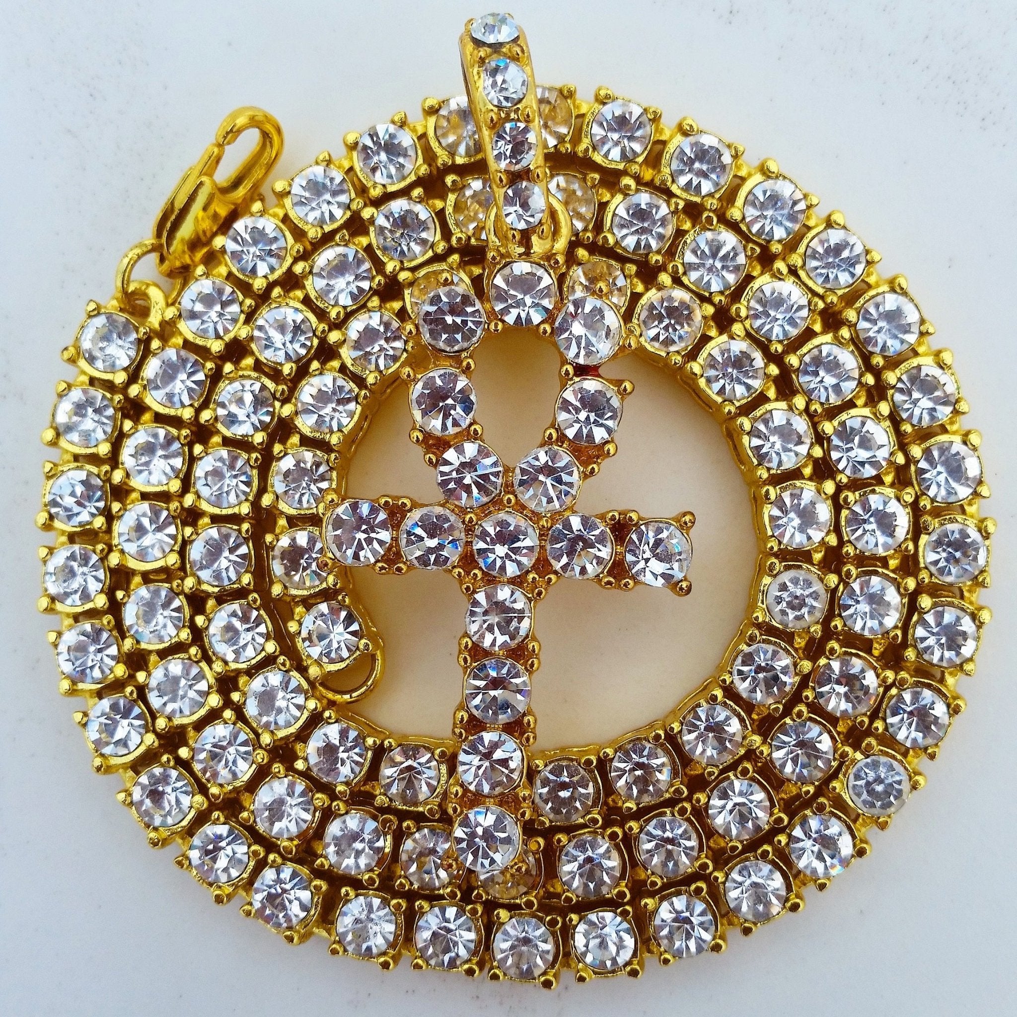 18K Gold Diamond Ankh - Drip Culture Jewelry