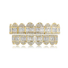 18K Gold Diamond & Baguette Grillz - Drip Culture Jewelry