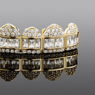 18K Gold Diamond & Baguette Grillz - Drip Culture Jewelry