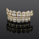 18K Gold Diamond & Baguette Grillz - Drip Culture Jewelry