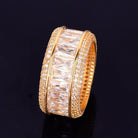 18k Gold Diamond Baguette Ring - Drip Culture Jewelry