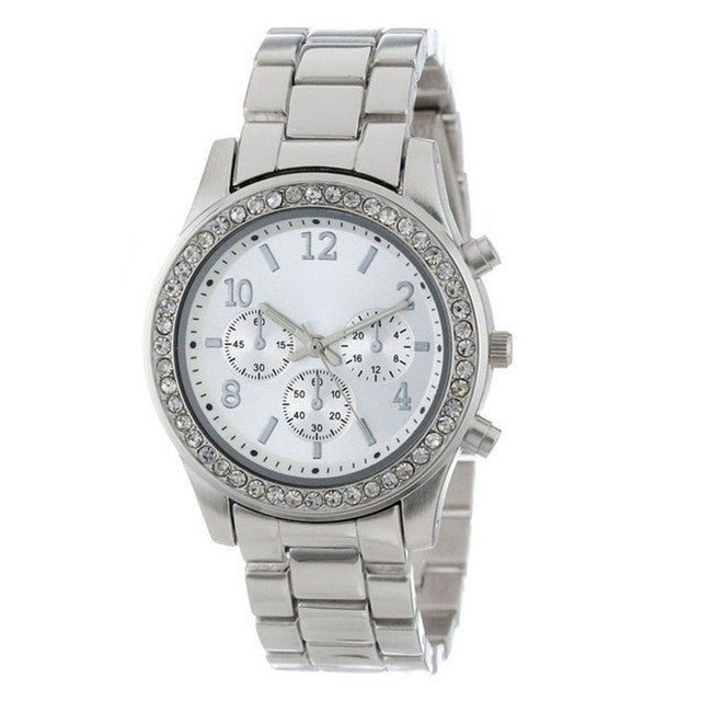 18K Gold Diamond Bezel Watch - Drip Culture Jewelry