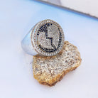 18K Gold Diamond Broken Heart Ring - Drip Culture Jewelry