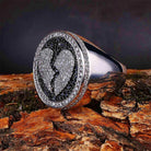 18K Gold Diamond Broken Heart Ring - Drip Culture Jewelry