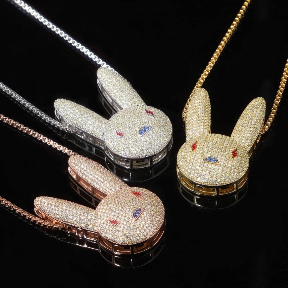 18K Gold Diamond Bunny - Drip Culture Jewelry