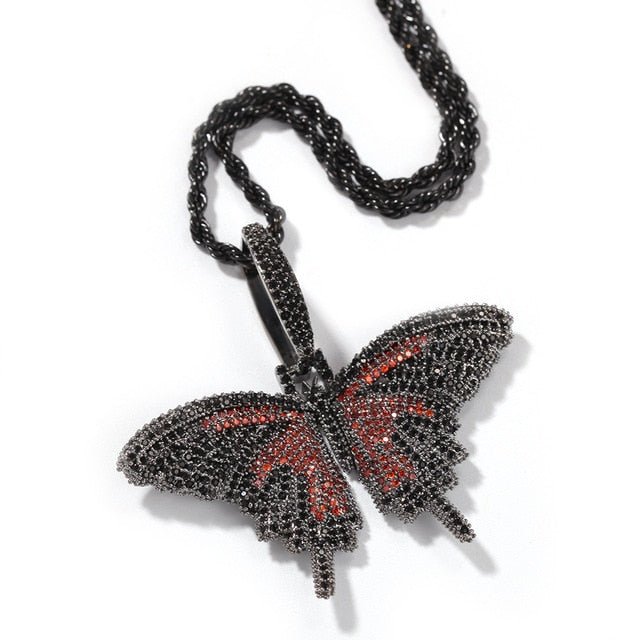 18K Gold Diamond Butterfly - Drip Culture Jewelry