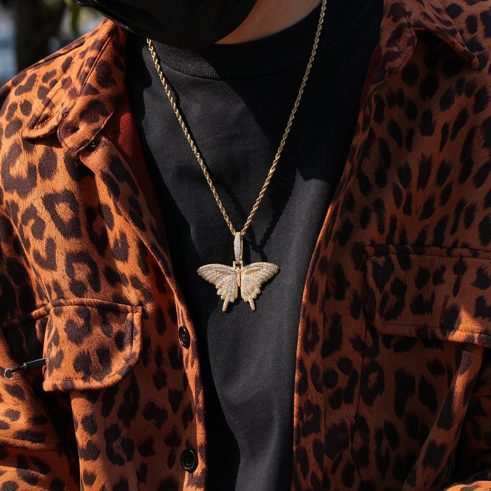 18K Gold Diamond Butterfly - Drip Culture Jewelry