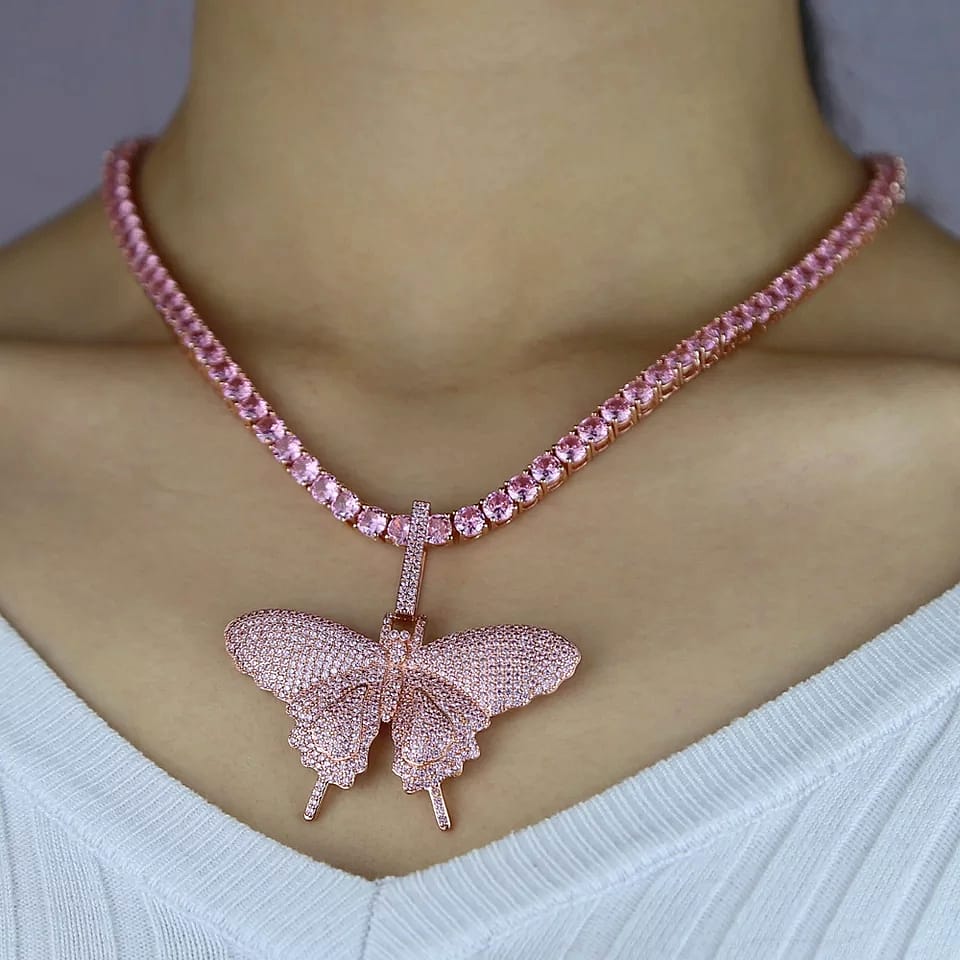 18K Gold Diamond Butterfly - Drip Culture Jewelry