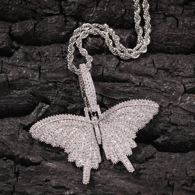 18K Gold Diamond Butterfly - Drip Culture Jewelry