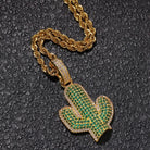18K Gold Diamond Cactus - Drip Culture Jewelry