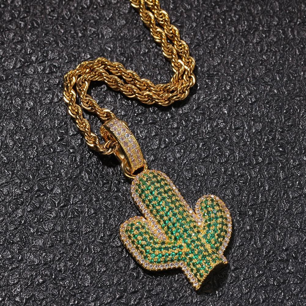 18K Gold Diamond Cactus - Drip Culture Jewelry
