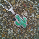 18K Gold Diamond Cactus - Drip Culture Jewelry